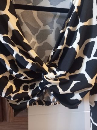 Top animal print-Camisetas