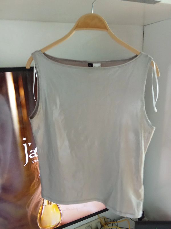 Top plata brilliante de h&m Divided, L.