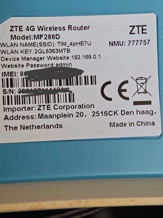 Router 4G ZTE MF286D