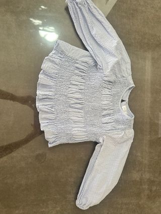 Blusa Zara niña - celeste