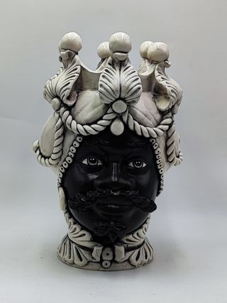 Ceramica di Caltagirone Testa di Moro uomo 42cm