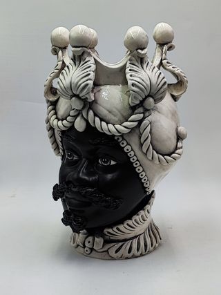 Ceramica di Caltagirone Testa di Moro uomo 42cm