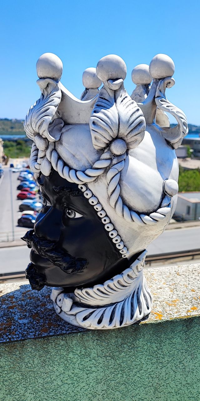 Ceramica di Caltagirone Testa di Moro uomo 42cm