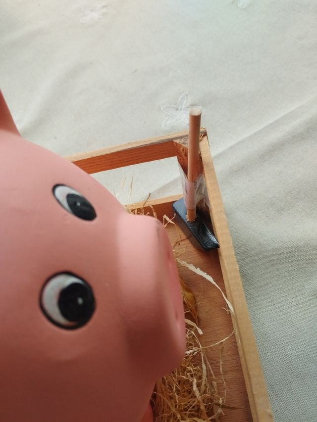 Hucha cerdito de barro