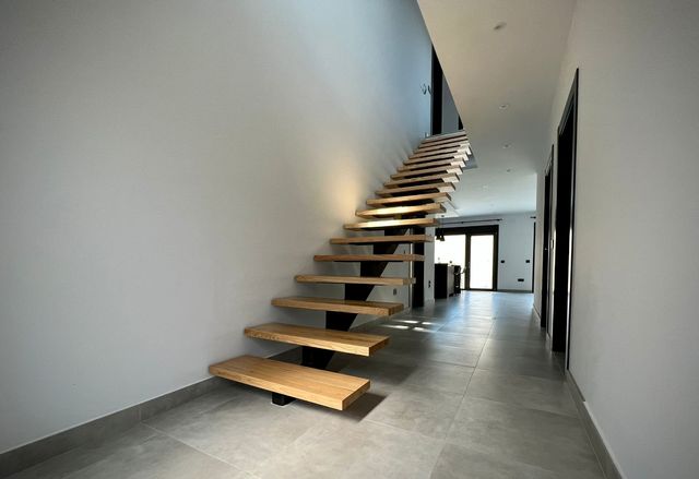 Escalera madera y metal