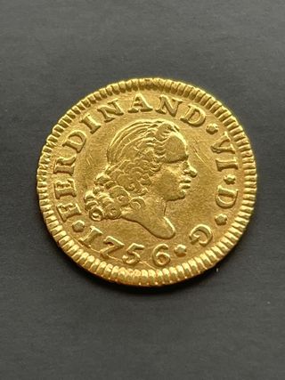 1/2 Escudo. EBC Medio Escudo. Durillo de oro