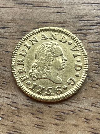 1/2 Escudo. EBC Medio Escudo. Durillo de oro