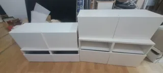 Armario blanco de madera