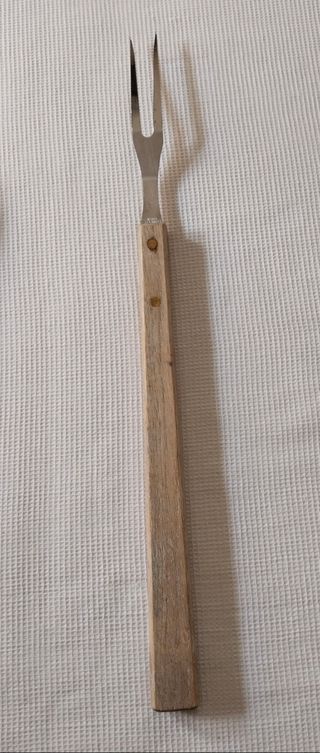 Set utensilios barbacoa - Madera y metal