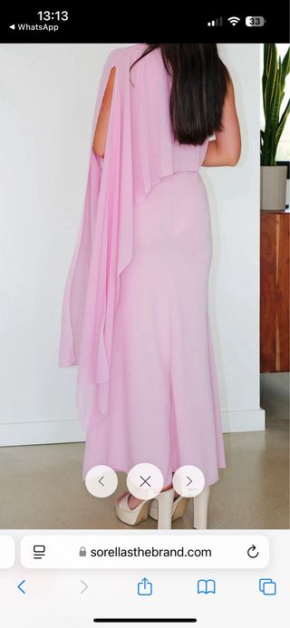 Vestido graduación rosa Sorellas.