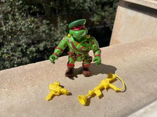 Figura tortugas ninja raphael militar 1991 tmnt 