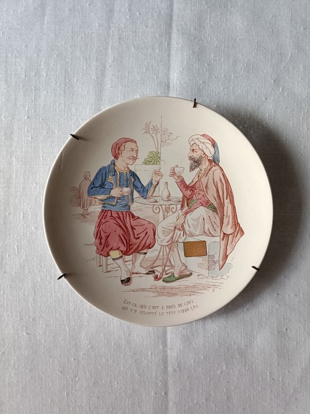 4 Platos decorativos Sarreguemines