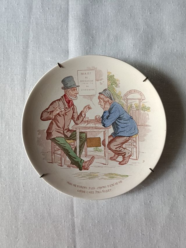 4 Platos decorativos Sarreguemines