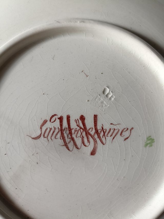 4 Platos decorativos Sarreguemines