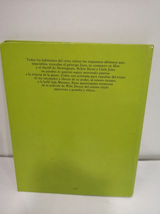 Libro 1973 Robin hood Walt Disney 