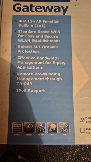 Router ZyXEL Gateaway Wifi ADSL2 + 4 Porta 150Mbps