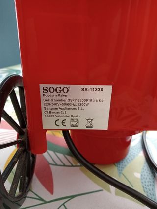 Palomitero Vintage de SOGO 1200W