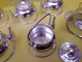 teiera mini silver bomboniera. base 7.5 cm - 6 PEZ