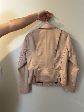 Chaqueta Mango piel rosa - Talla S