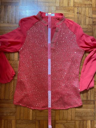 Blusa Paccio roja c/lentejuelas - T4
