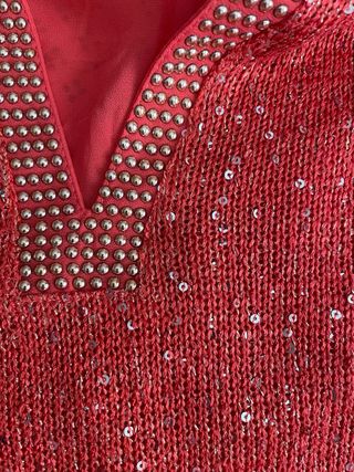 Blusa Paccio roja c/lentejuelas - T4