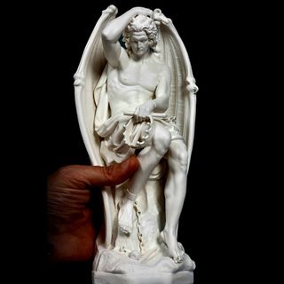 Lucifer.Ángel Caído, Resina 25 cm,El Genio del mal