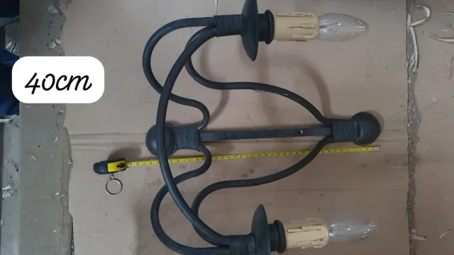 2 Apliques forja 2 luces