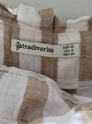 Shorts rayas beige Stradivarius 38