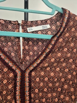 Blusa Sfera S Estilo indio  Con lentejuelas