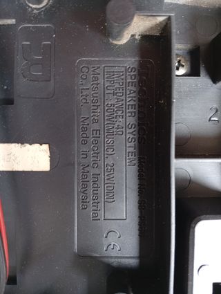 Pareja altavoces Technics