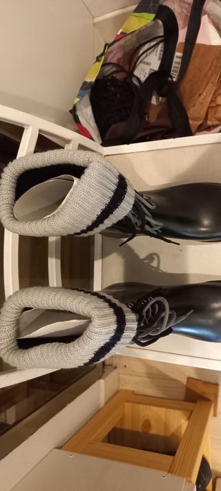 Botas lluvia negras talla 39