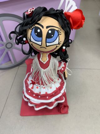 Muñeca fofucha flamenca