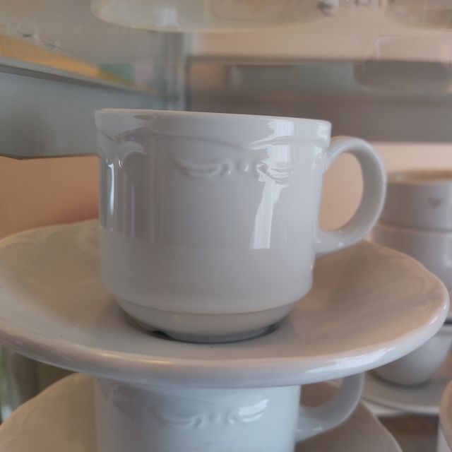 Tazas café blanca