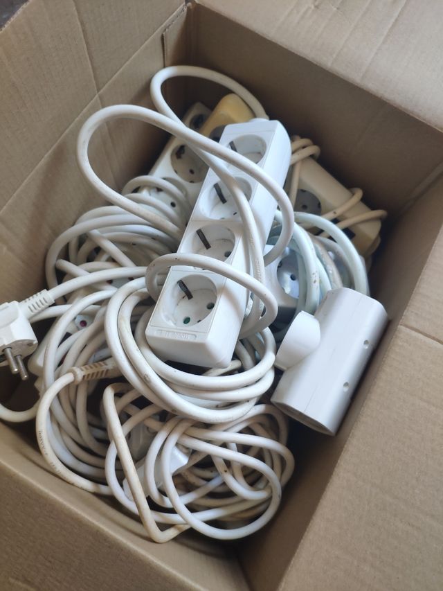 Regleta alargador de enchufes lote