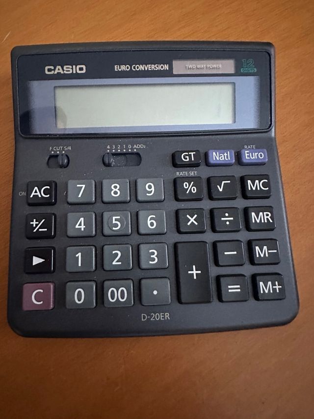 Calcolatrice Casio D-20ER vintage