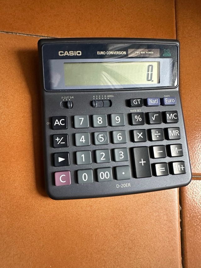 Calcolatrice Casio D-20ER vintage