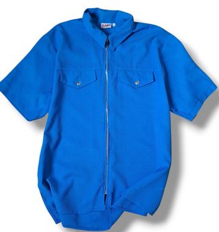 Camicia real vintage-zip-uomo-taglia 46