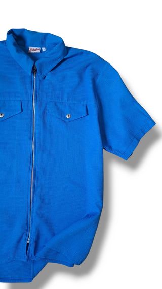 Camicia real vintage-zip-uomo-taglia 46