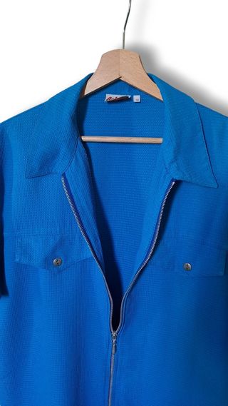 Camicia real vintage-zip-uomo-taglia 46