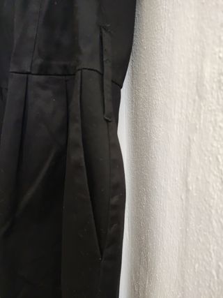 Vestido abotonado negro Sfera