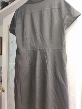 Vestido abotonado negro Sfera