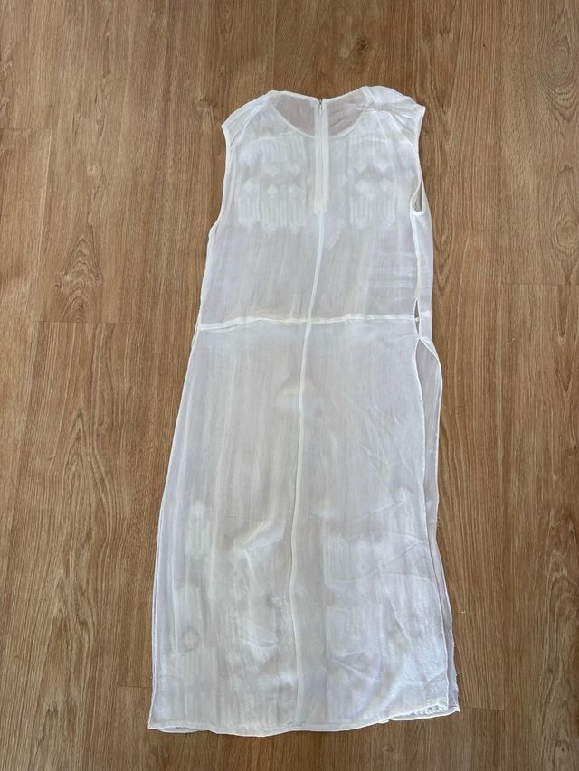 Vestido blanco gasa verano
