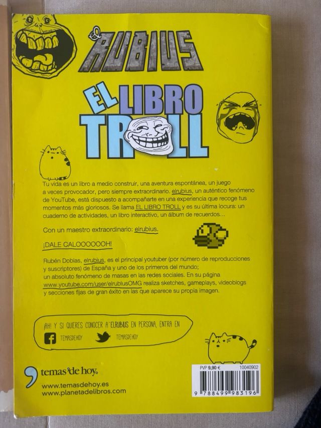 Libros Youtubers Rubius y Auron Play libros