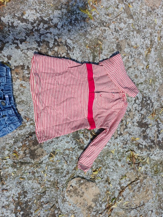 Conjunto vaquero y camiseta 6 meses