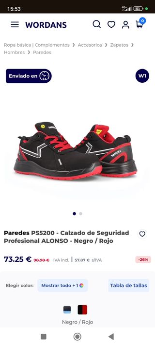 Zapatos Trabajo Mujer Paredes