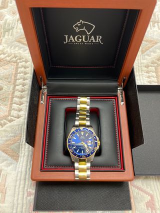Reloj Jaguar Azul y Dorado