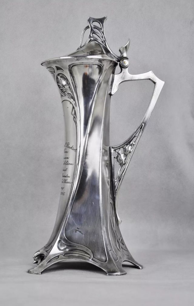 WMF GEISLINGEN, decanter anno 1905 Art Nouveau