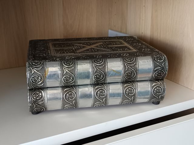 Joyero plateado vintage