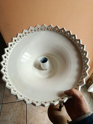 Lampadario in terracotta anni '70