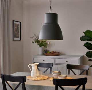 2 lampade da soffitto industriali grigie
